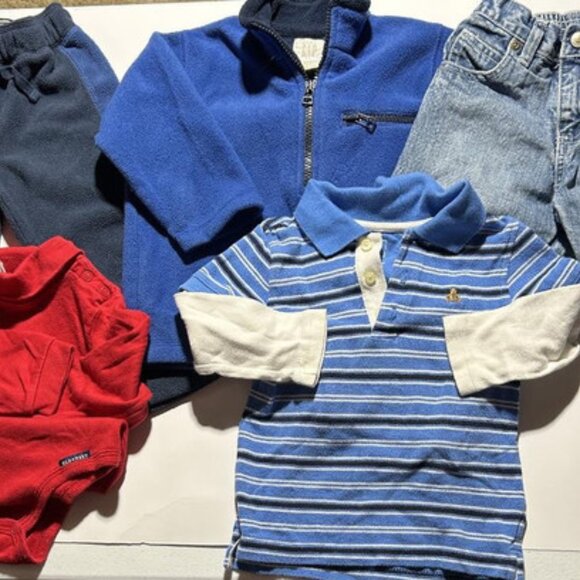 Bundle of Baby Boys Clothes 18 to 24 M - Jeans, Sweats, One Piece, Pullover, Top - Picture 1 of 6